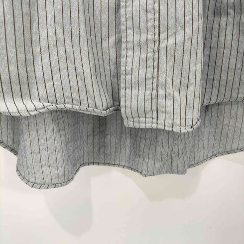 カルバンクライン CALVIN KLEIN 襟 スナップボタン ストライプ シャツ メンズ import:M