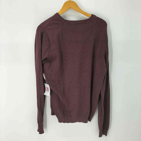ディーゼル DIESEL サイドリブ切替 コットンナイロン ニット 胸ロゴ メンズ import:XL