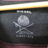 ディーゼル DIESEL サイドリブ切替 コットンナイロン ニット 胸ロゴ メンズ import:XL