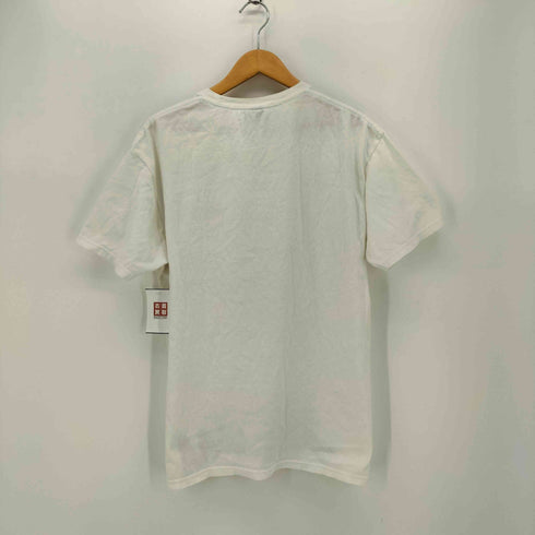 ステューシー Stussy ワンポイント ストックロゴ 刺繍 裾 プリント S/S クルーネック Tシャツ メンズ import:L