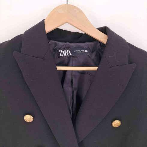 ザラ ZARA 金ボタン ダブルブレスト テーラード ジャケット レディース import:S