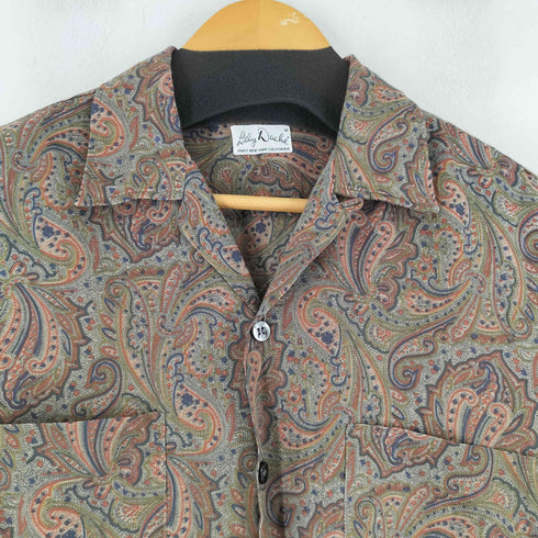 LILLY DACHE 60-70S 総柄 開襟シャツ メンズ import:M