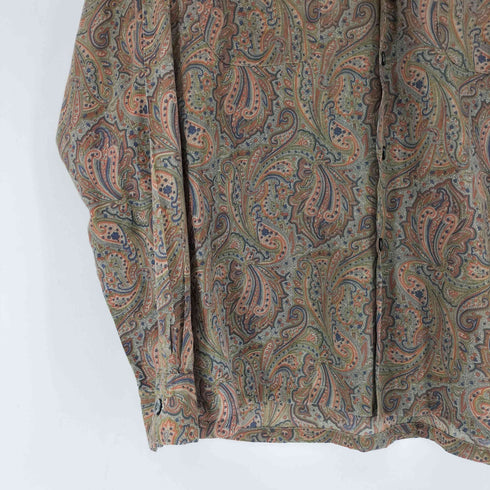 LILLY DACHE 60-70S 総柄 開襟シャツ メンズ import:M