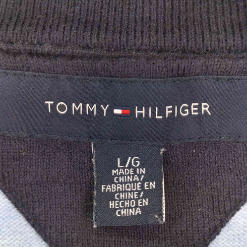 トミーヒルフィガー TOMMY HILFIGER ボーダー L/S Vネックセーター メンズ import:L