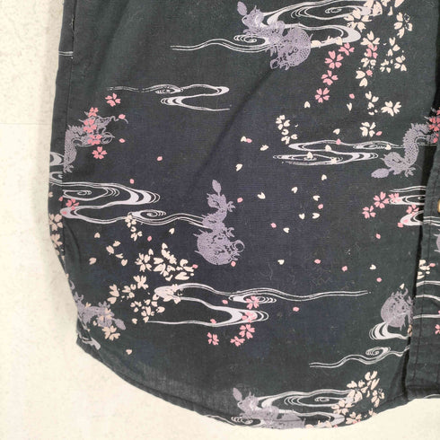 和柄ボタンシャツ メンズ JPN:L