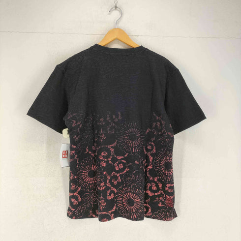 カラクリダマシイ 絡繰魂 スキッパーネック 和柄Tシャツ メンズ JPN:L