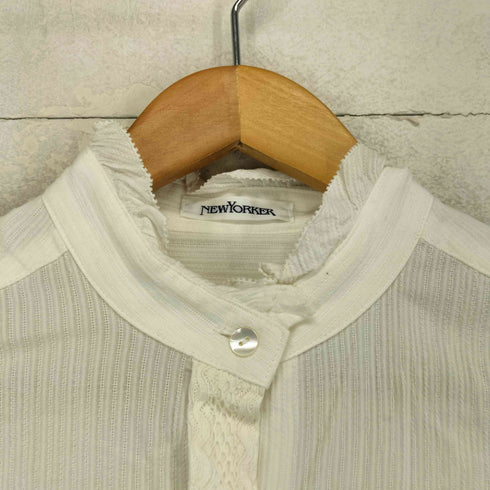 ニューヨーカー NEWYORKER 比翼レースシャツ レディース 9R