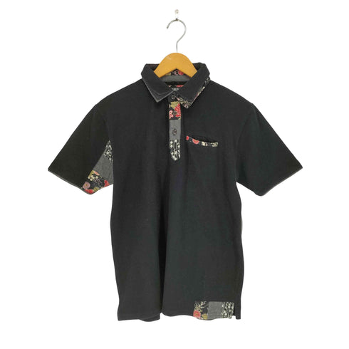 流儀圧搾 鹿の子和柄ポロシャツ メンズ JPN:L