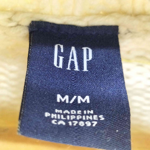 ギャップ Gap 00S OLD リブ編み ラグランスリーブ ジップアップ ドライバーズ ニット レディース import:M