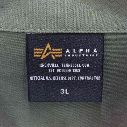 アルファインダストリーズ ALPHA INDUSTRIES ユーティリティシャツ メンズ 3L