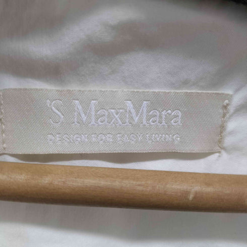エスマックスマーラ S Max Mara イタリア製 80/20 コットン ナイロン スタンドネック ジャケット ダブルジップ レディース EUR:40