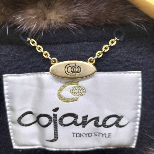 コジャーナ cojana ミンクファー チンチラ混 ウールナイロン コート レディース