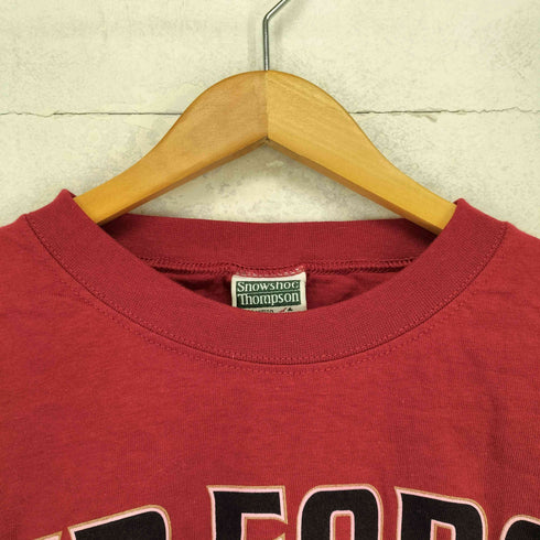 SNOWSHOE THOMPSON USA製 AIR FORCE ACADEMY フロントプリントクルーネックTシャツ メンズ M