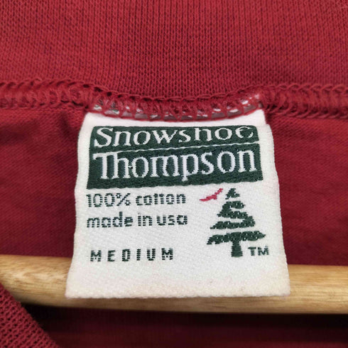 SNOWSHOE THOMPSON USA製 AIR FORCE ACADEMY フロントプリントクルーネックTシャツ メンズ M