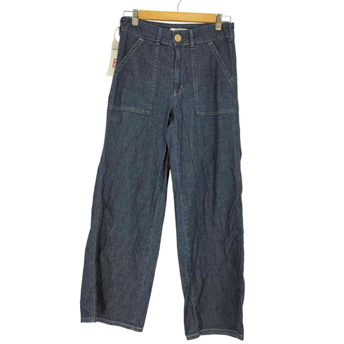 サムシング SOMETHING ワイドベーカーデニムパンツ ストレッチ レディース JPN:M