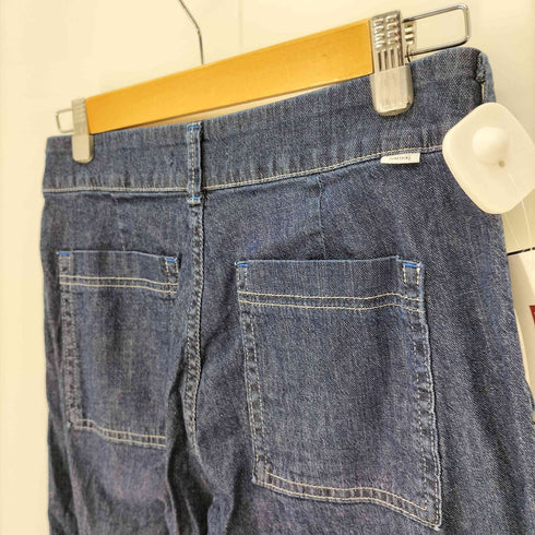 サムシング SOMETHING ワイドベーカーデニムパンツ ストレッチ レディース JPN:M