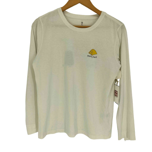 モンベル mont bell WIC.山の道具 プリント ドライ クルーネック L/STシャツ レディース JPN:XL