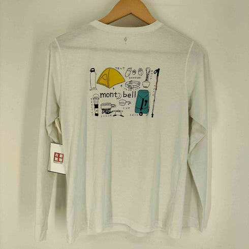 モンベル mont bell WIC.山の道具 プリント ドライ クルーネック L/STシャツ レディース JPN:XL