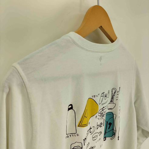 モンベル mont bell WIC.山の道具 プリント ドライ クルーネック L/STシャツ レディース JPN:XL