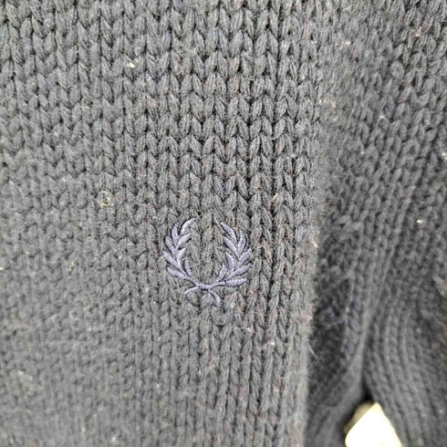 フレッドペリー FRED PERRY ジップアップショールカラーカーディガン メンズ import:M