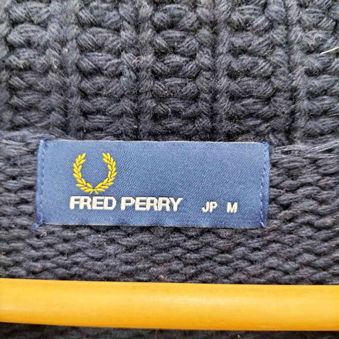 フレッドペリー FRED PERRY ジップアップショールカラーカーディガン メンズ import:M