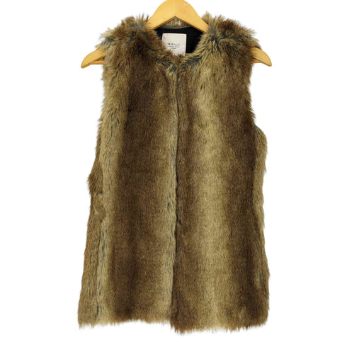 ザラ ZARA TRAFALUC フェイクファーベスト レディース import:S