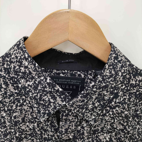 ゲス GUESS SLIM FIT 総柄シャツ メンズ import:S
