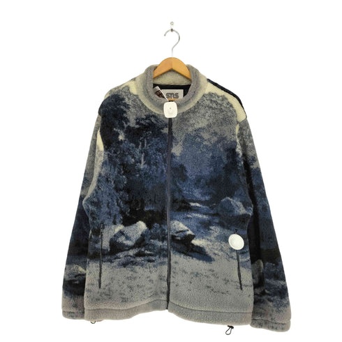 Sneakersnstuff 総柄フリースジャケット street メンズ XL