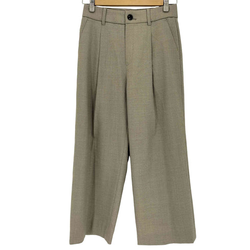 ユナイテッドアローズグリーンレーベルリラクシング UNITED ARROWS green label relaxing キチントボトムス サキソニー ワイド パンツ レディース JPN:38