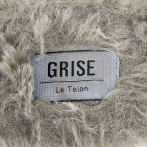 ルタロン GRISE Le Talon 千鳥格子ファースリッパ レディース