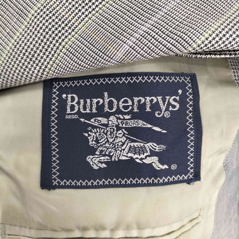 バーバリーズ BURBERRYS 80-90S グレンチェック シングルブレスト 2B テーラードジャケット メンズ 98-88-175