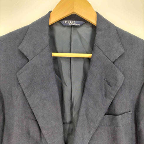 ポロバイラルフローレン Polo by RALPH LAUREN 90-00S 三角タグ リネン シングルブレスト 2B テーラード ジャケット メンズ C94-W84-T170