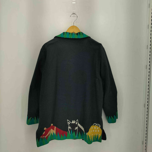 anage 90s インド製 アニマル刺繍 ジャケット メンズ M
