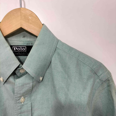 ポロバイラルフローレン Polo by RALPH LAUREN 90s ポニー刺繍 ボタンダウン ドレスシャツ メンズ import:M