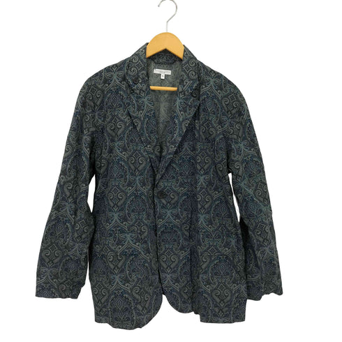 エンジニアードガーメンツ Engineered Garments ペイズリー柄 シングル フロントボタン テーラードジャケット メンズ S