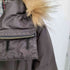 バーバリーブラックレーベル BURBERRY BLACK LABEL 裏地ノバチェック ファー ダウンジャケット メンズ import:M