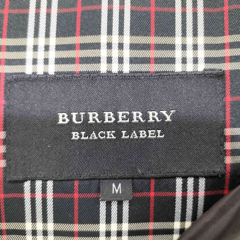 バーバリーブラックレーベル BURBERRY BLACK LABEL 裏地ノバチェック ファー ダウンジャケット メンズ import:M