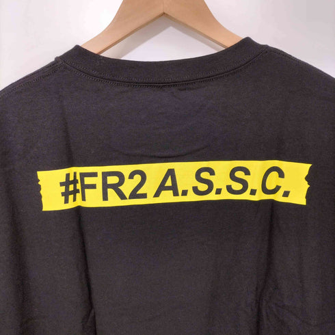 アンチソーシャルソーシャルクラブ ANTI SOCIAL SOCIAL CLUB Yellow Box Logo Roll Black Tee Tシャツ メンズ import:XXL