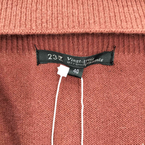 ニジュウサンク 23区 マーゼライズドウールカシミヤ カシミヤ混 プルオーバー ニット セーター レディース JPN:40