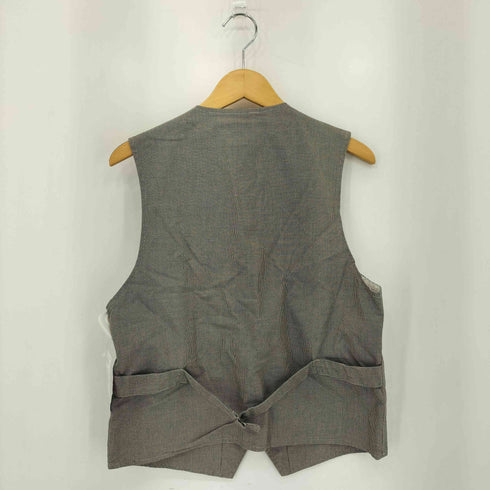 エンジニアードガーメンツ Engineered Garments 千鳥格子柄 ノースリーブ フロントボタン ベスト メンズ S