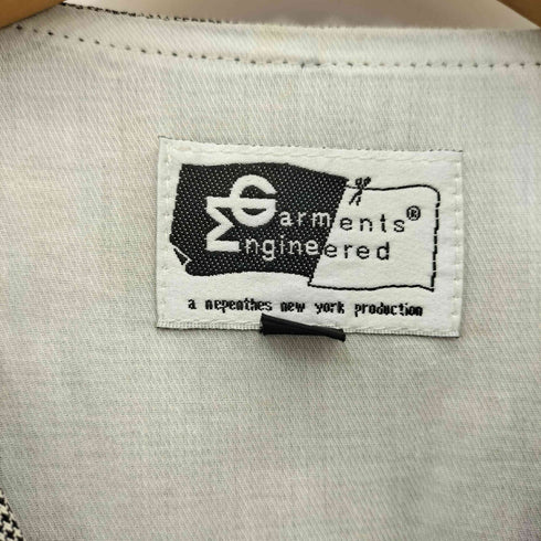 エンジニアードガーメンツ Engineered Garments 千鳥格子柄 ノースリーブ フロントボタン ベスト メンズ S