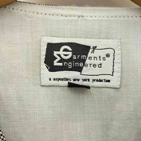 エンジニアードガーメンツ Engineered Garments 千鳥格子柄 ノースリーブ フロントボタン ベスト メンズ S