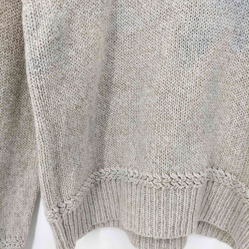 ポロバイラルフローレン Polo by RALPH LAUREN ノルディック柄 リネンシルク混 ハーフボタン ハイネックニット メンズ import:L