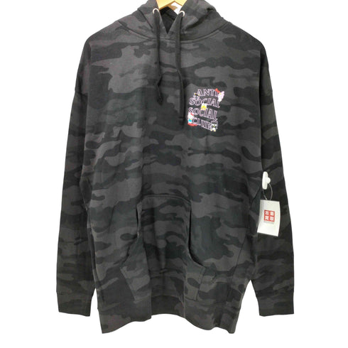 アンチソーシャルソーシャルクラブ ANTI SOCIAL SOCIAL CLUB ×Hello Kitty and Friends カモ柄 プルオーバー パーカー メンズ import:XL
