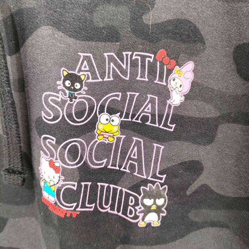 アンチソーシャルソーシャルクラブ ANTI SOCIAL SOCIAL CLUB ×Hello Kitty and Friends カモ柄 プルオーバー パーカー メンズ import:XL