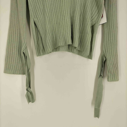 ベイジ BEIGE クルーネック リブニット プルオーバー レディース JPN:4