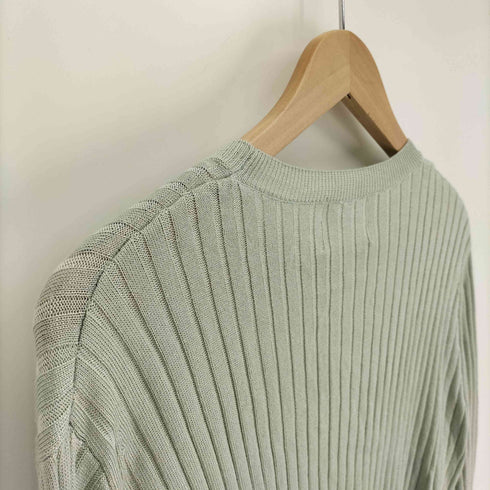 ベイジ BEIGE クルーネック リブニット プルオーバー レディース JPN:4