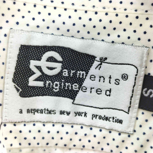 エンジニアードガーメンツ Engineered Garments ドット柄 ロングスリーブ ボタンダウン シャツ メンズ S