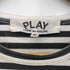 プレイコムデギャルソン PLAY COMME des GARCONS ハートワッペン ボーダー長袖カットソー レディース JPN:M
