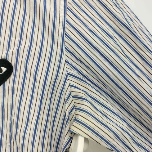 プレイコムデギャルソン PLAY COMME des GARCONS HEART MOTIF STRIPE L/S SJHIRT ハートワッペン ストライプ長袖シャツ レディース JPN:S